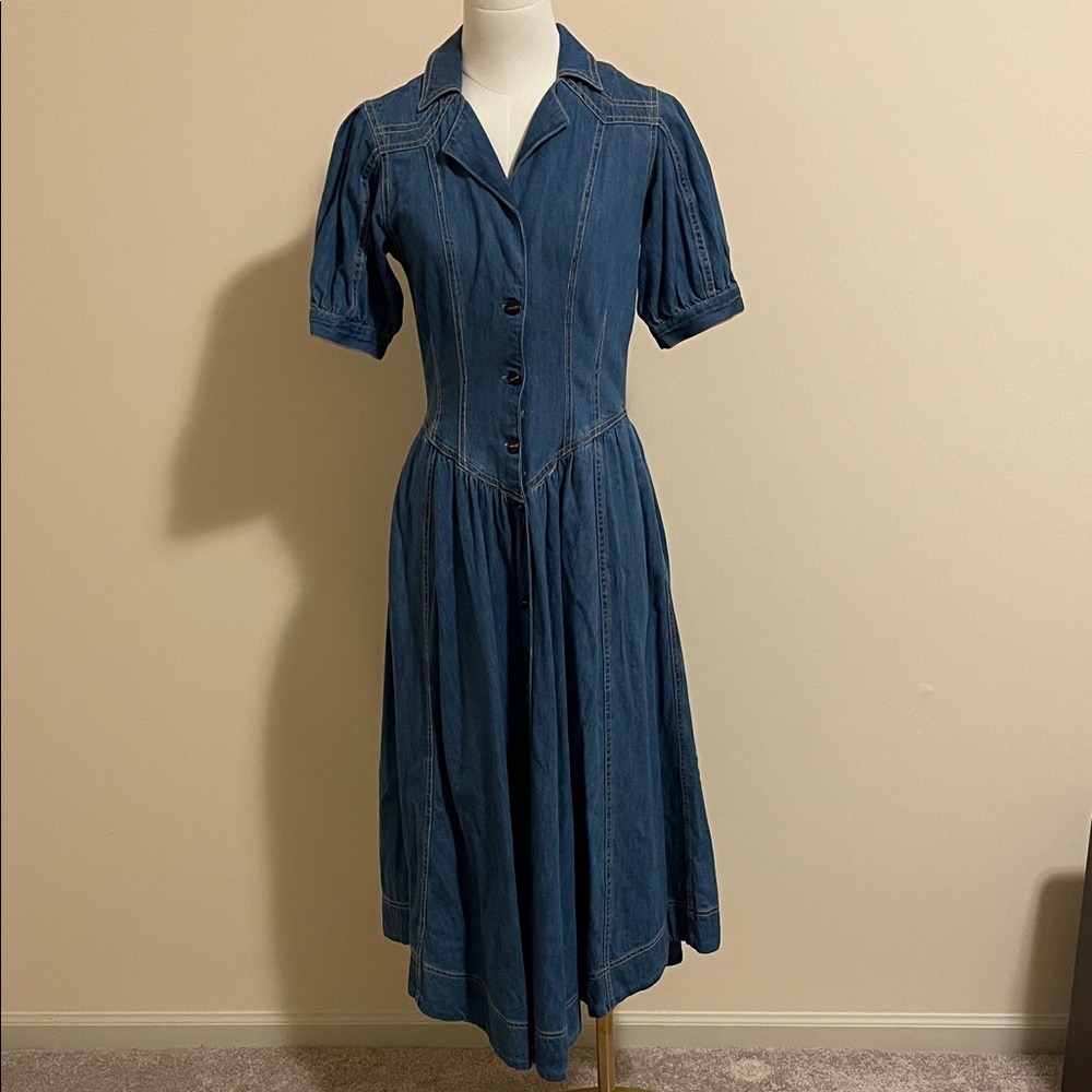 Anthropologie pilcro denim dress